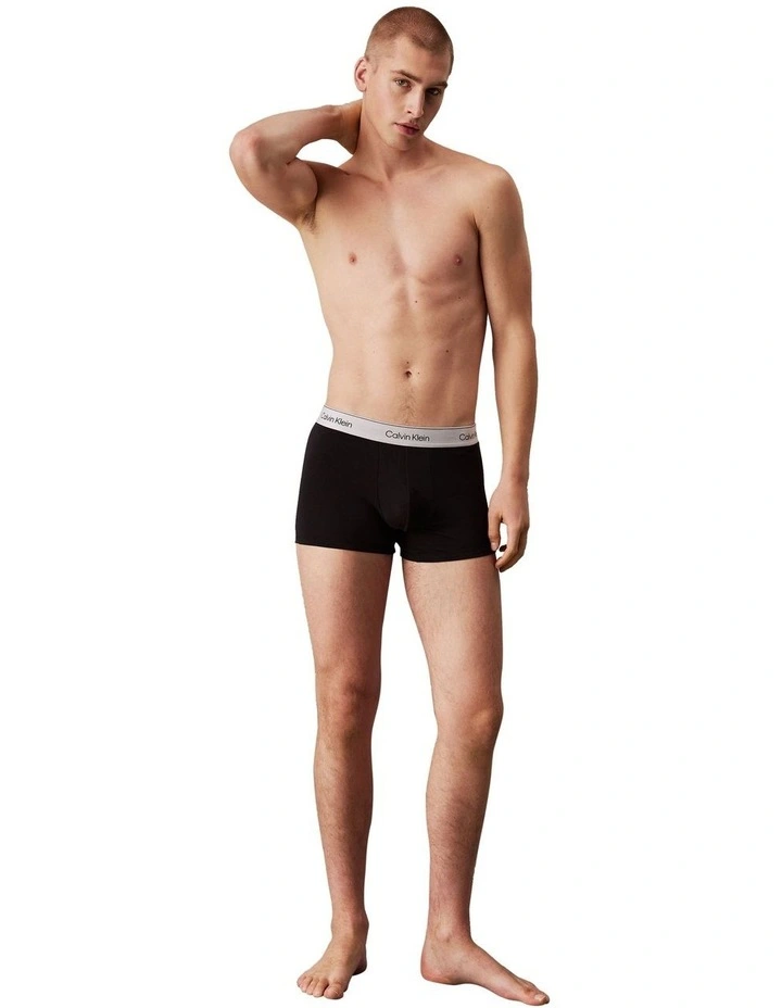 Icon Cotton Stretch Trunk 3 Pack in Multi image 2