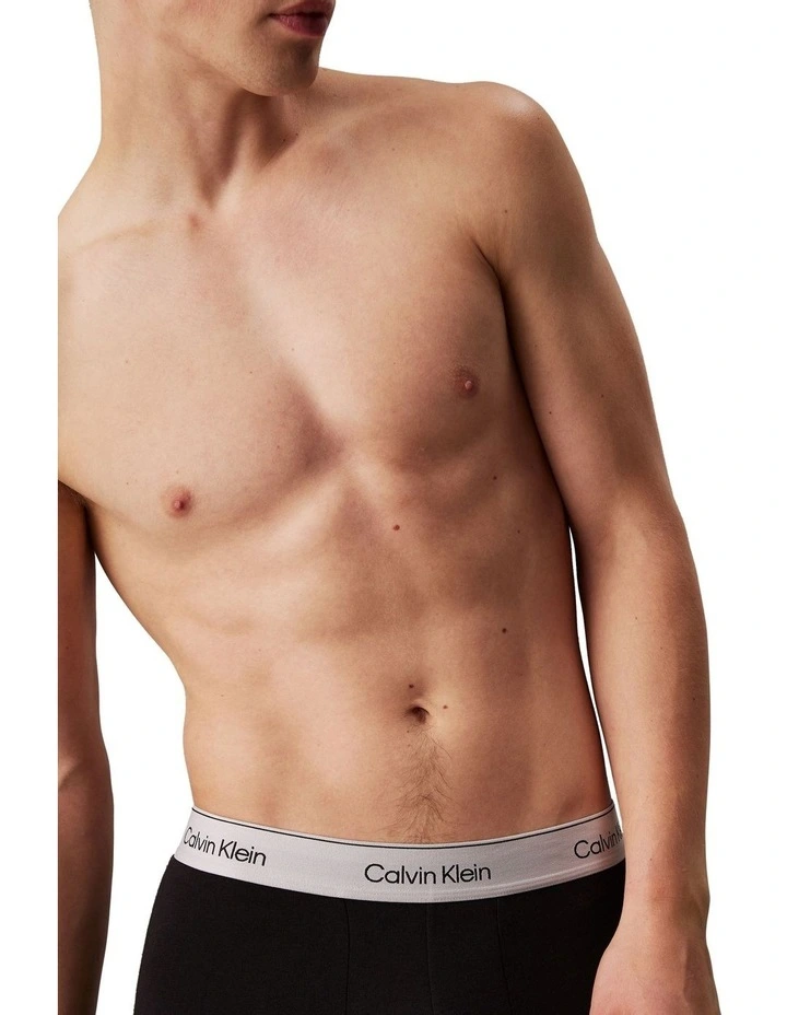 Icon Cotton Stretch Trunk 3 Pack in Multi image 5