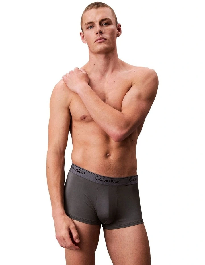 Icon Microfibre Stretch Low Rise Trunk 5 Pack in Multi image 2