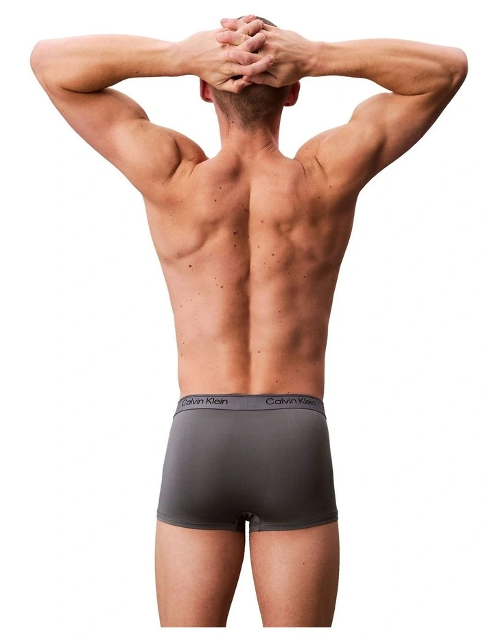Icon Microfibre Stretch Low Rise Trunk 5 Pack in Multi image 3
