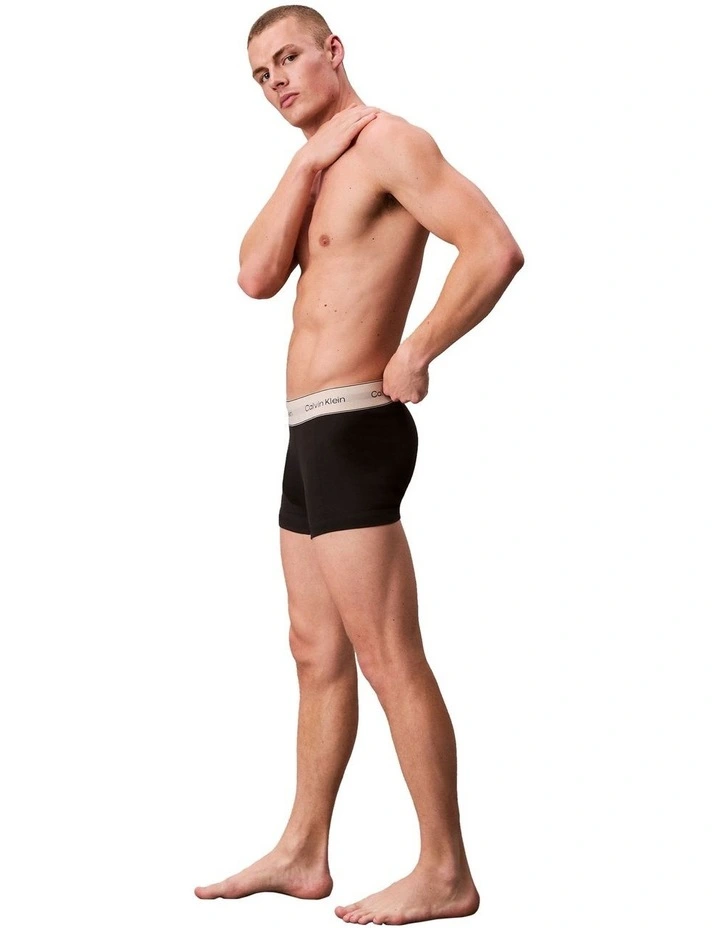 Heritage Cotton Trunk 3 Pack in Black image 5