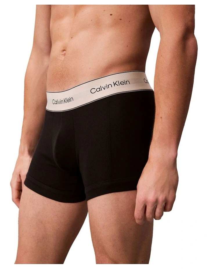 Heritage Cotton Trunk 3 Pack in Black image 6
