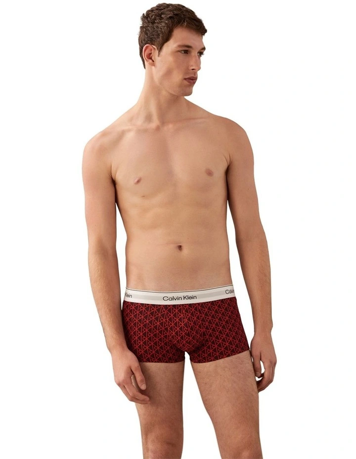 Icon Cotton Stretch Low Rise trunk 3 Pack in Multi image 2