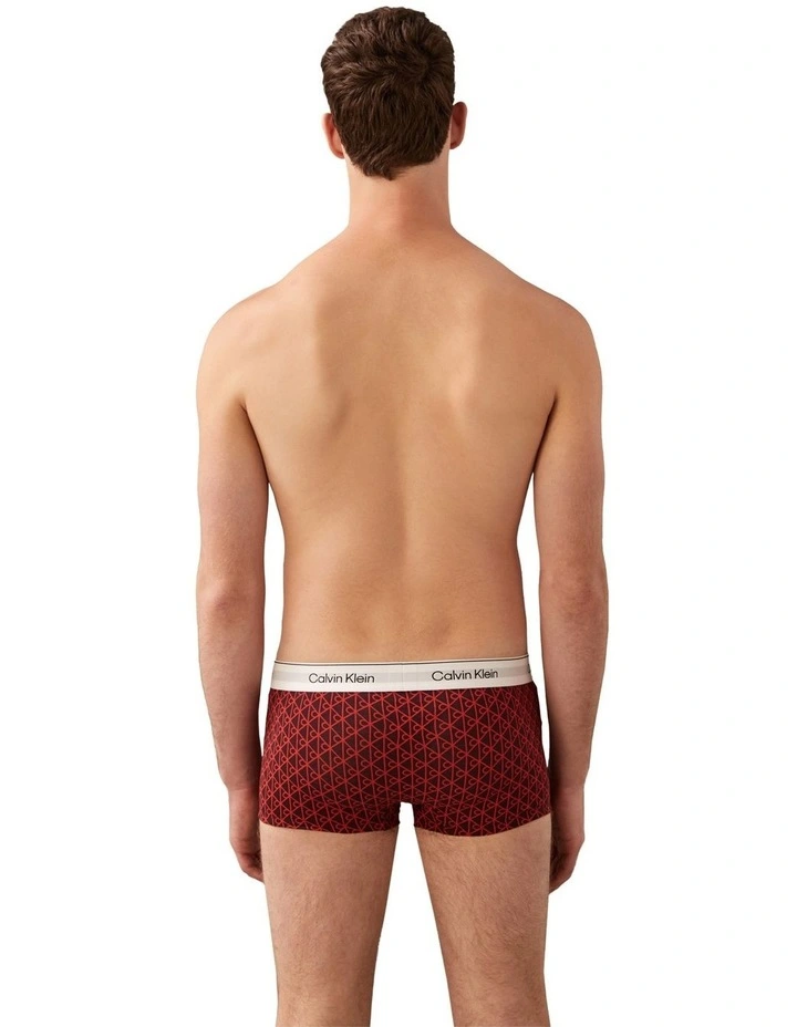 Icon Cotton Stretch Low Rise trunk 3 Pack in Multi image 3