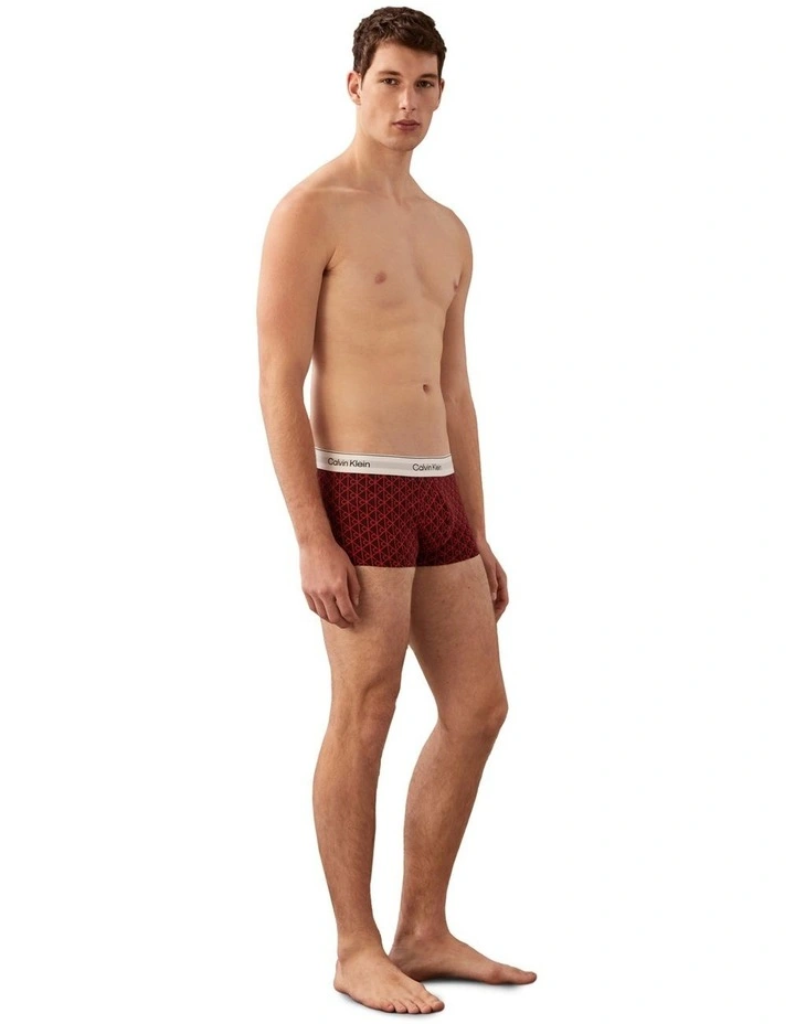 Icon Cotton Stretch Low Rise trunk 3 Pack in Multi image 4