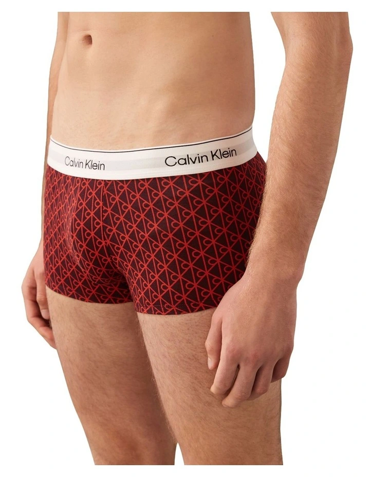 Icon Cotton Stretch Low Rise trunk 3 Pack in Multi image 5