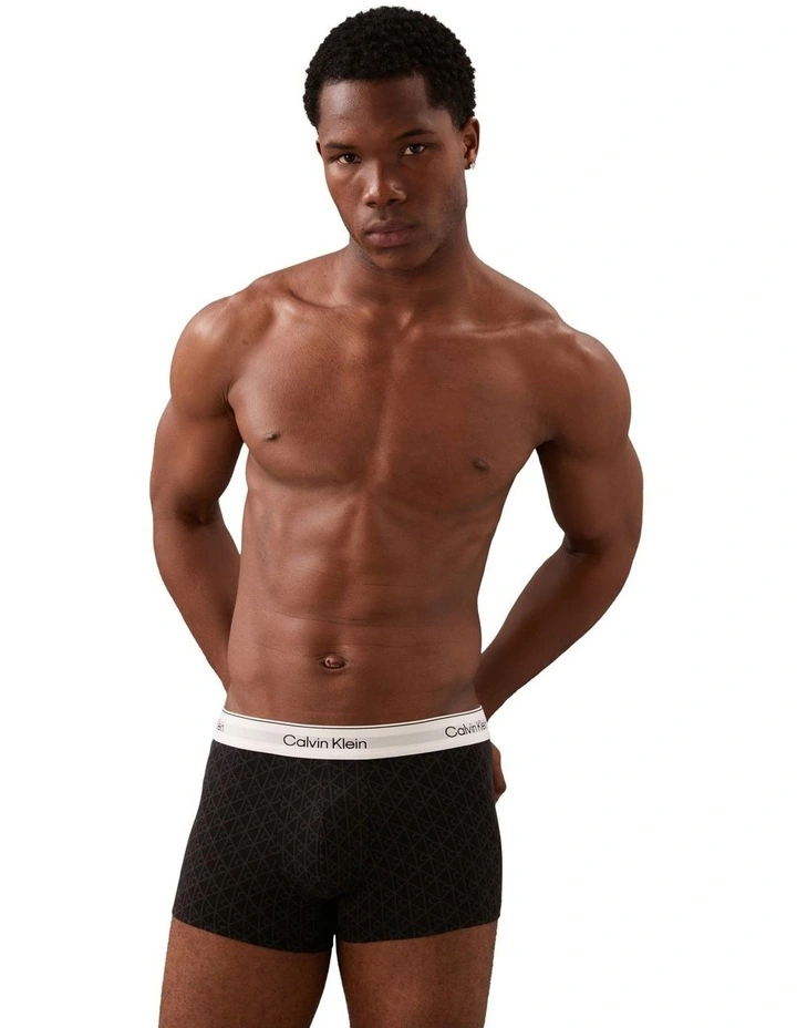 Icon Cotton Stretch Trunk 3 pack in Multi image 4