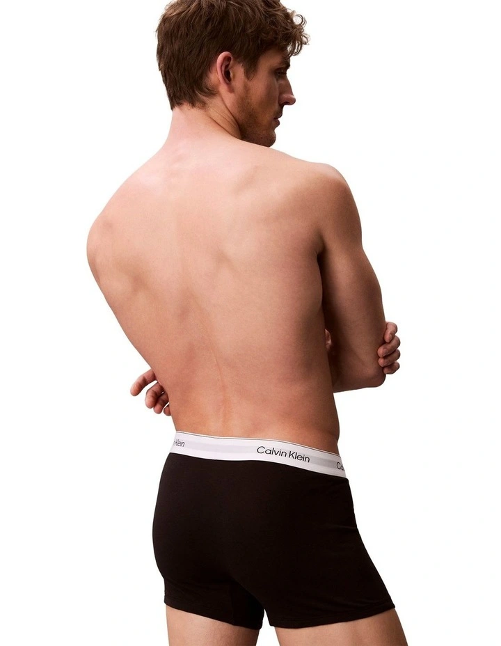 Icon Cotton Stretch Relaxed Trunk 3 Pack in Multi image 3