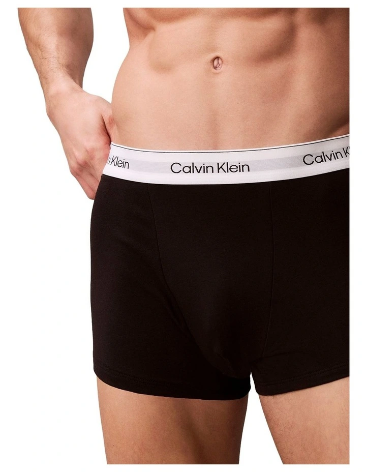 Icon Cotton Stretch Relaxed Trunk 3 Pack in Multi image 6