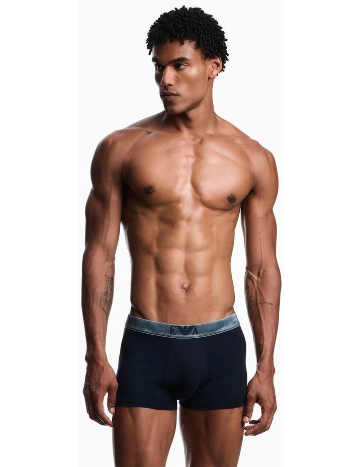 Metalic Logo Trunks 3 Pack in Multi image 2