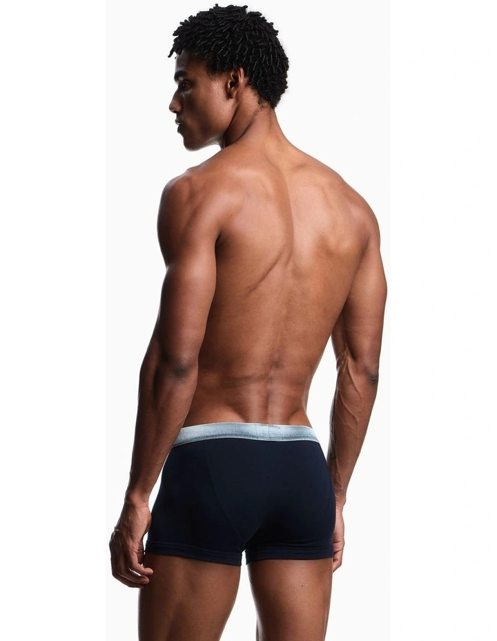 Metalic Logo Trunks 3 Pack in Multi image 3