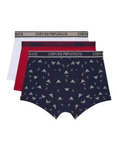 Core Logoband Print Trunks 3 Pack in Multi