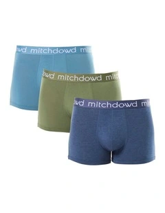 Bamboo Trunks 3 Pack in Multi