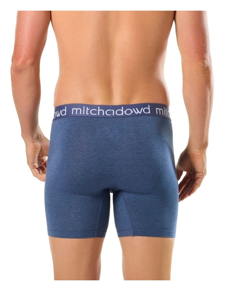 Long Leg Bamboo Trunks 3 Pack in Multi image 3