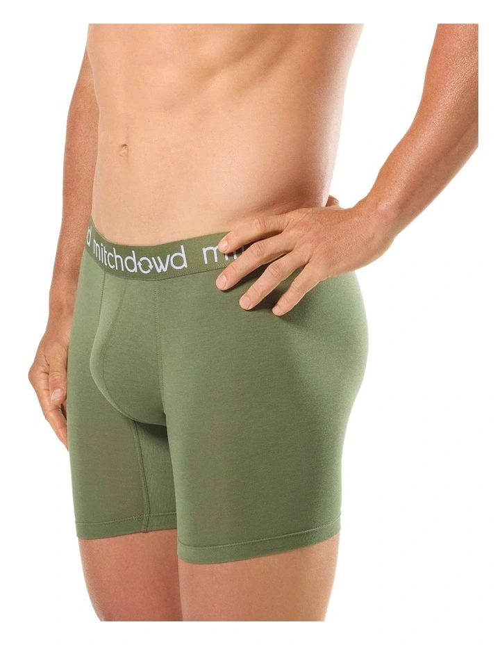 Long Leg Bamboo Trunks 3 Pack in Multi image 4
