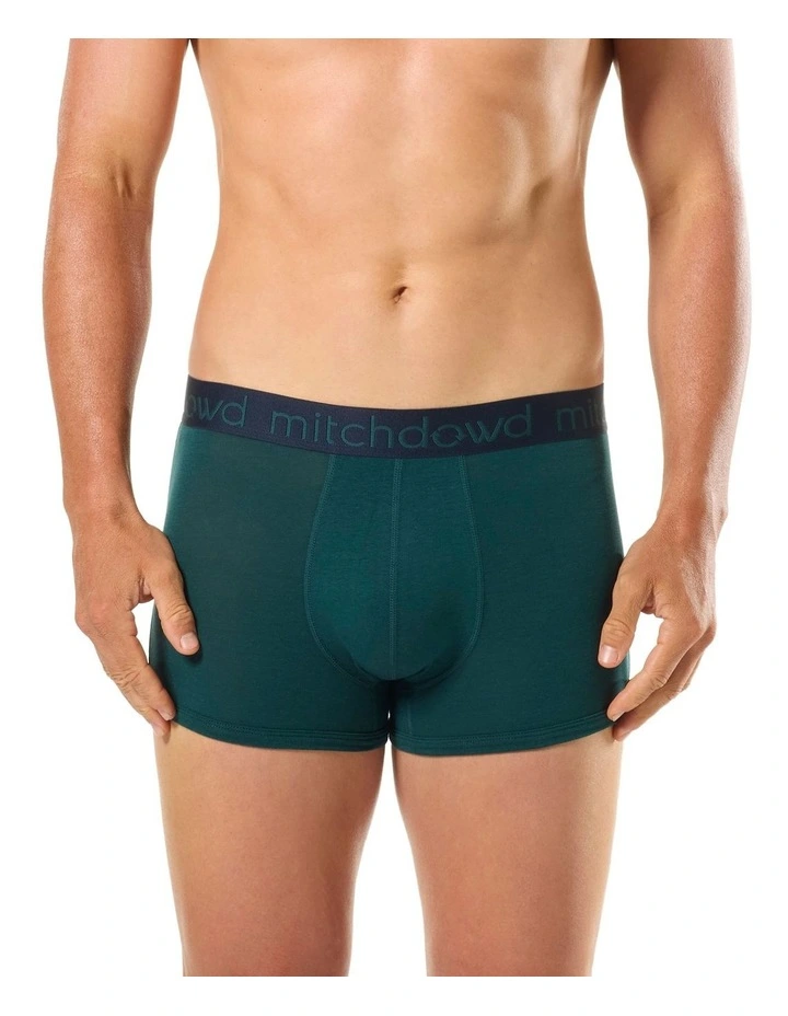 Leopard Bamboo Trunks 2 Pack in Green image 2