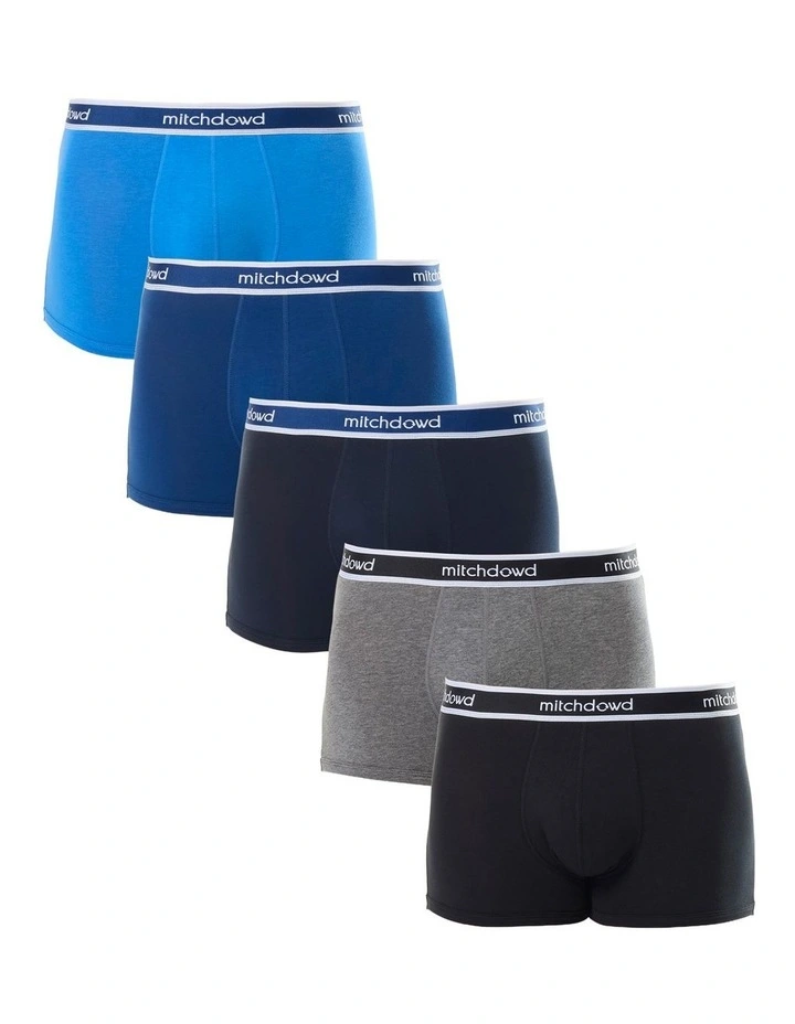 Winter Wave Trunks 5 Pack in Multi image 1