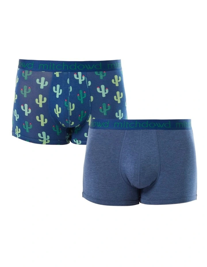 Prickly Fella Bamboo Trunks 2 Pack Multi image 1