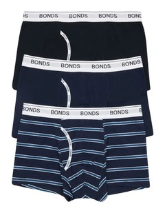 Guyfront Trunk 3 Pack in Stripe Zha