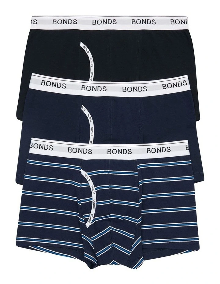 Guyfront Trunk 3 Pack in Stripe Zha image 1