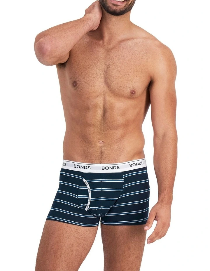 Guyfront Trunk 3 Pack in Stripe Zha image 2
