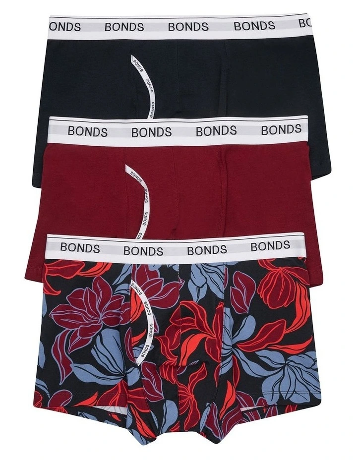 Guyfront Trunk 3 Pack in Print Zgk image 1