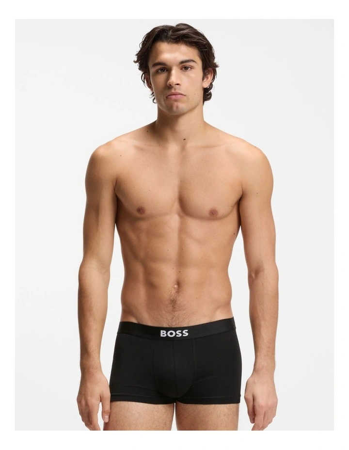 3 Pack Boss One Trunks in Black image 2