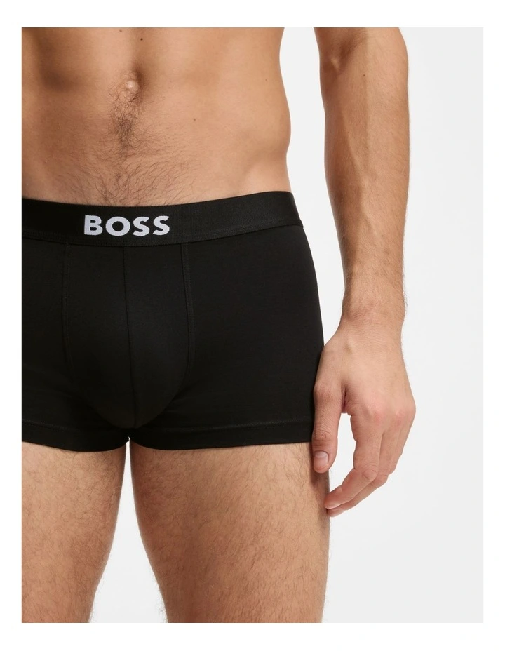 3 Pack Boss One Trunks in Black image 4