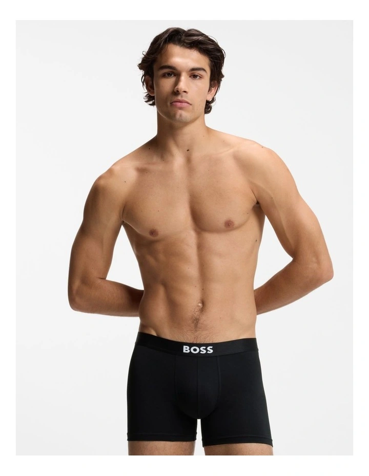 3 Pack Boss One Boxer Briefs in Black image 2