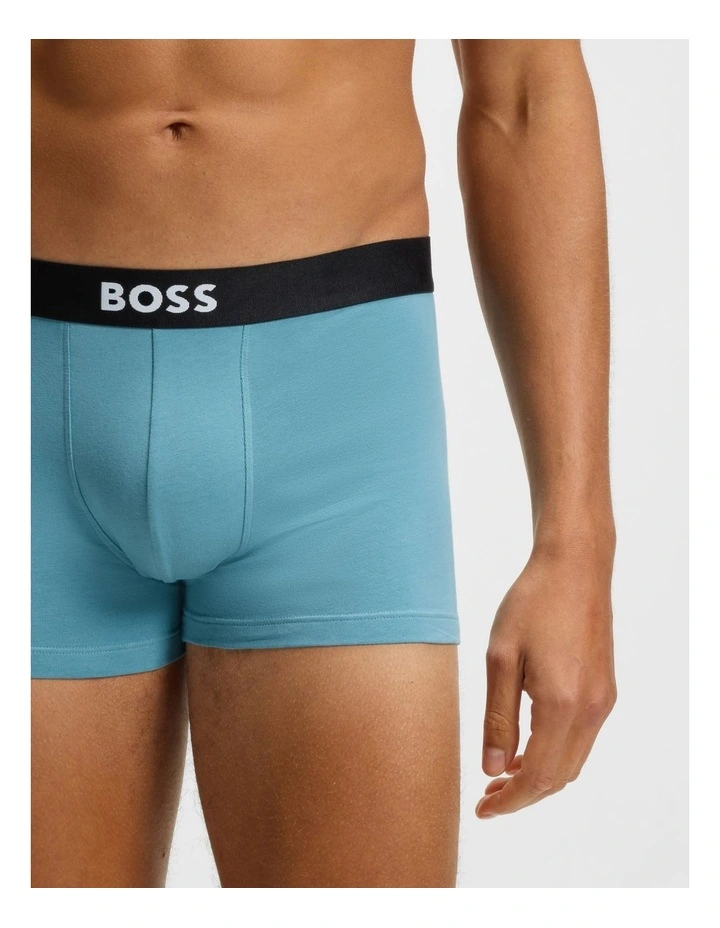 3 Pack Boss One Trunks in Blue image 4