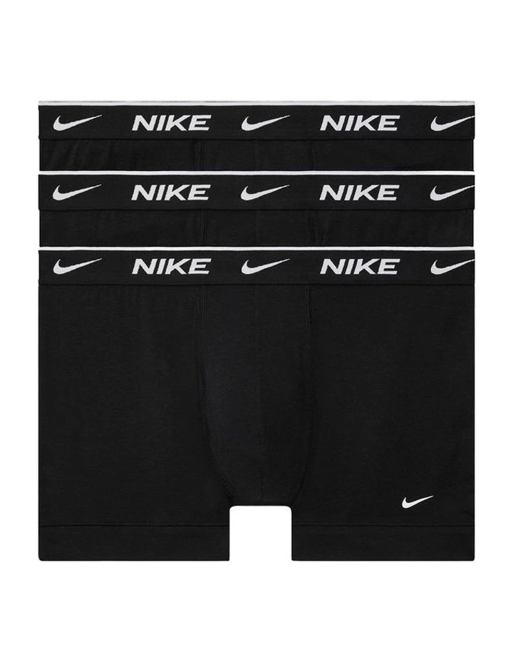 Everyday Stretch Trunks 3 Pack in Black image 1