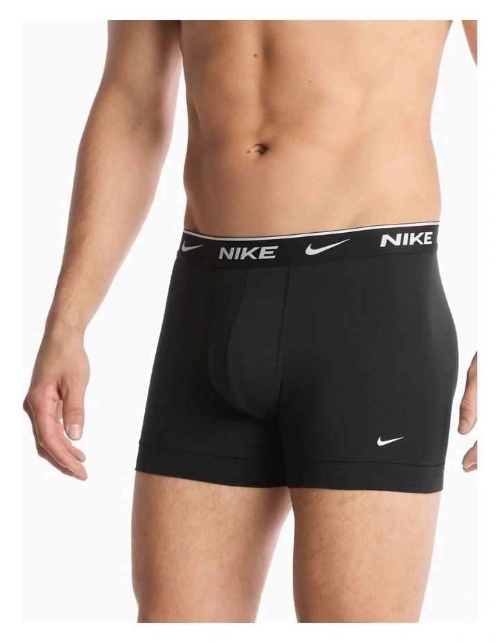 Everyday Stretch Trunks 3 Pack in Black image 4