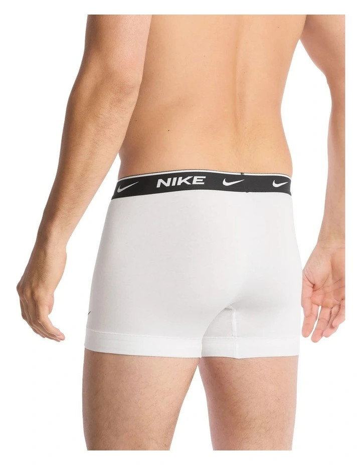 Everyday Cotton Stretch Trunks 5 Pack in Multi image 3