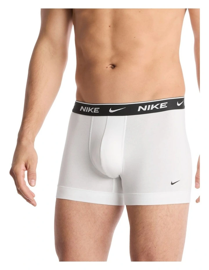 Everyday Cotton Stretch Trunks 5 Pack in Multi image 4