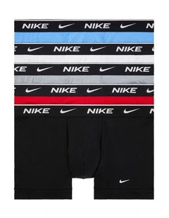 Everyday Cotton Stretch Trunks 5 Pack in Multi