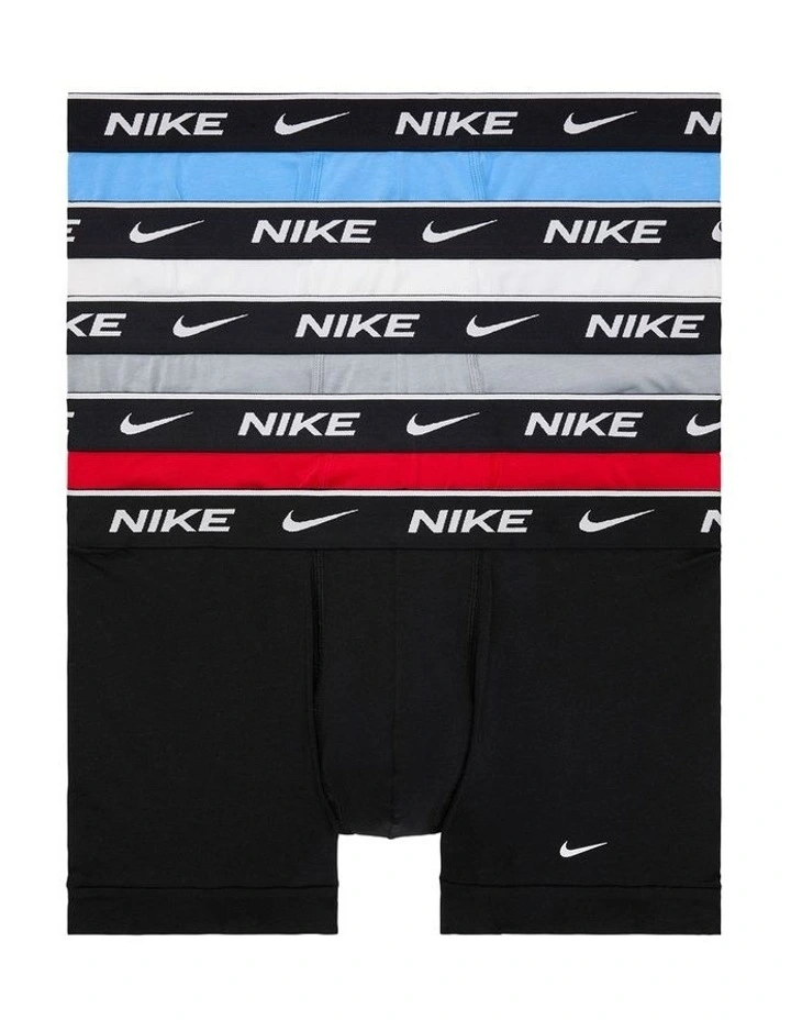 Everyday Cotton Stretch Trunks 5 Pack in Multi image 1