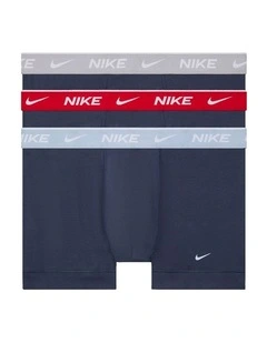 Everyday Cotton Stretch Trunks 3 Pack in Multi