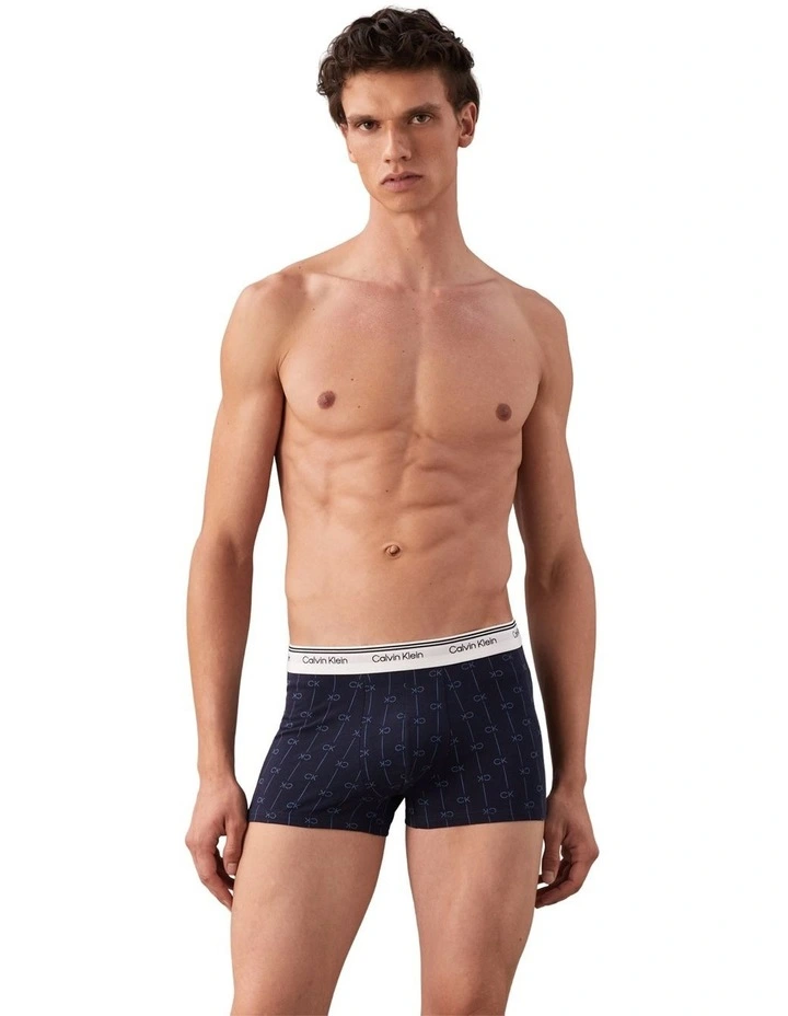 Cotton Stretch Balance Trunks 3 Pack in Multi image 2