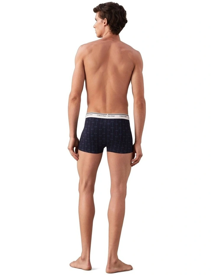 Cotton Stretch Balance Trunks 3 Pack in Multi image 3