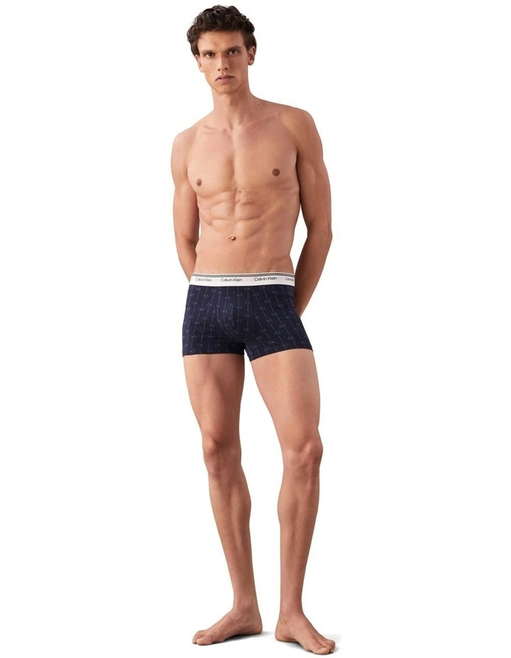 Cotton Stretch Balance Trunks 3 Pack in Multi image 4