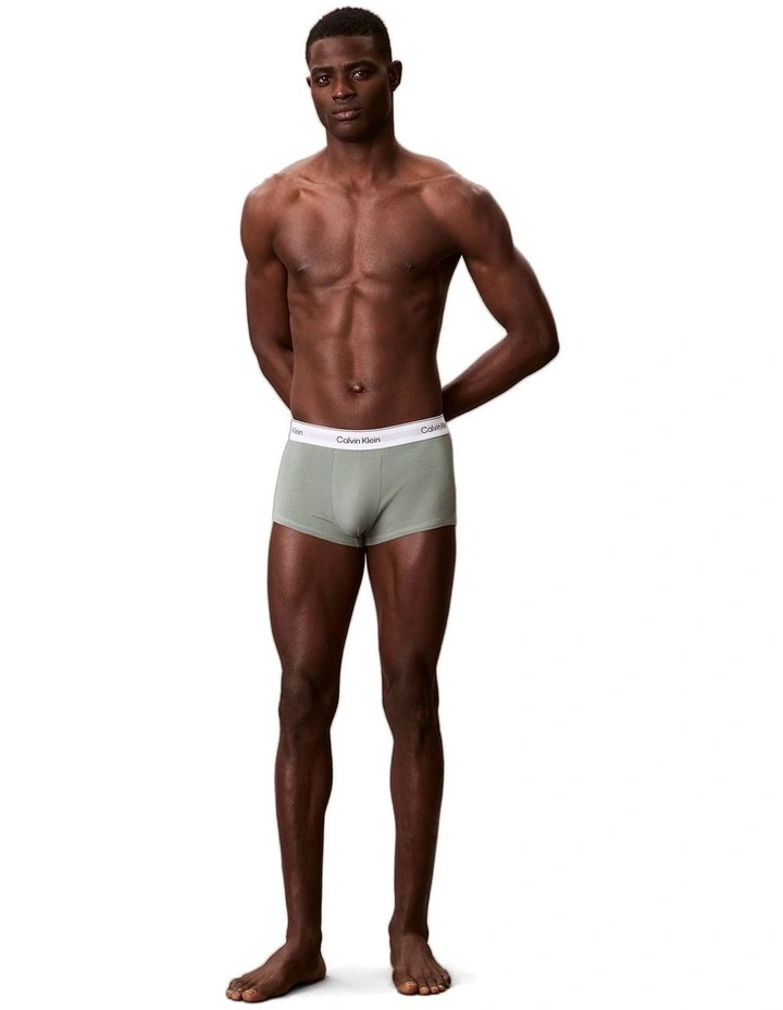 Icon Cotton Low Rise Trunks 5 Pack in Multi image 5