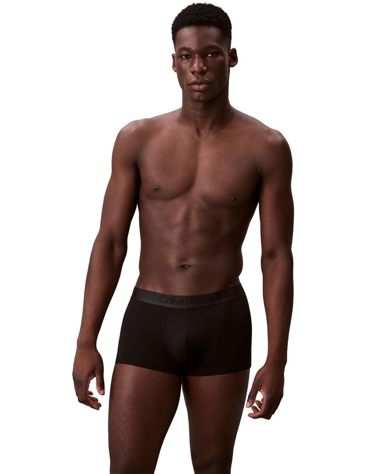 Low Rise Trunks 3 Pack in Black Multi image 2