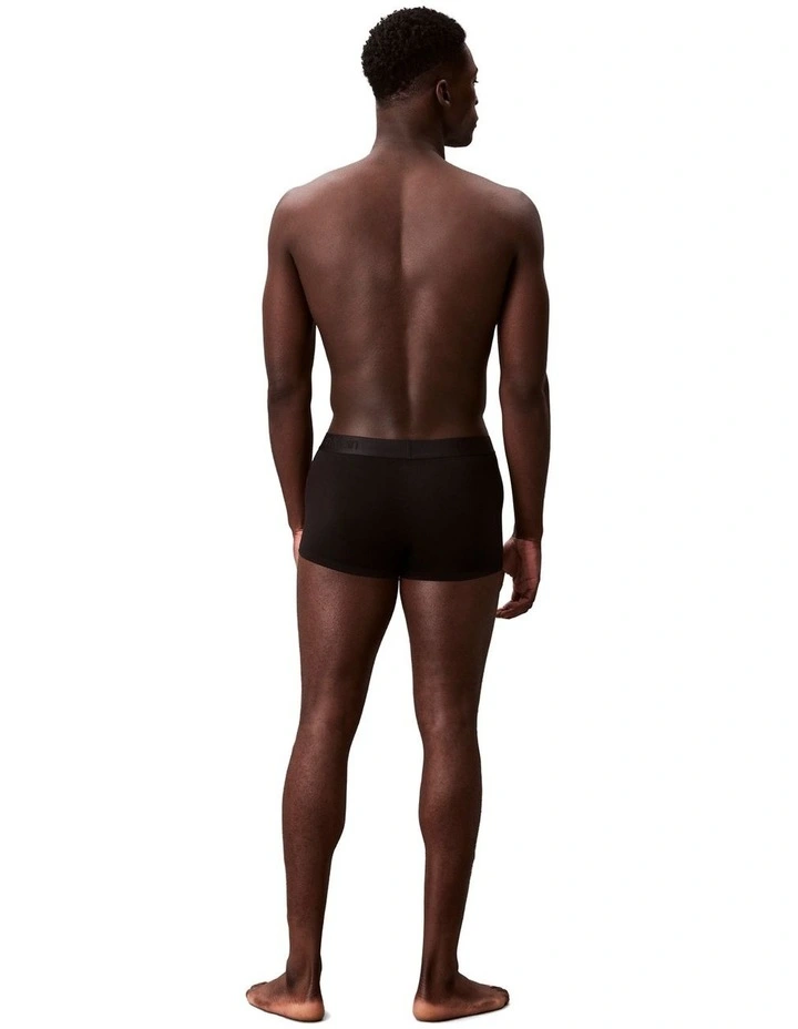Low Rise Trunks 3 Pack in Black Multi image 3