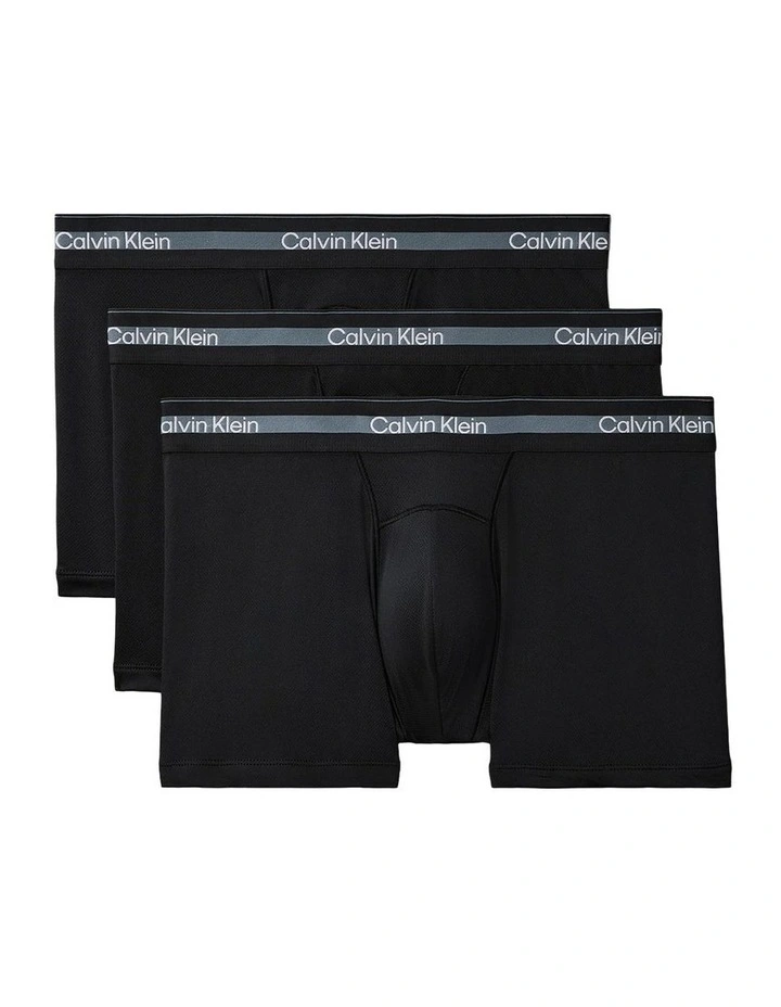 Icon Active Mesh Trunks 3 Pack in Black image 1
