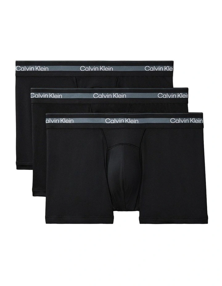 Icon Sport Trunks 3 Pack in Black image 1