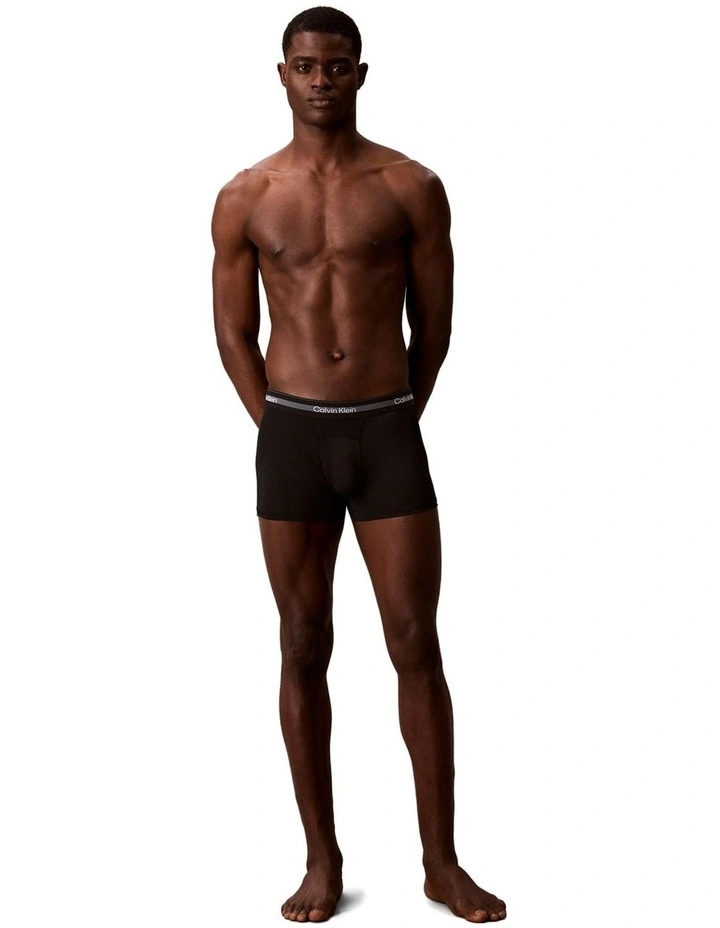 Icon Sport Trunks 3 Pack in Black image 5