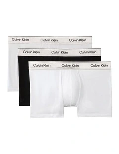 Limited Edition Icon Cotton Shine Trunks 3 Pack in Multi