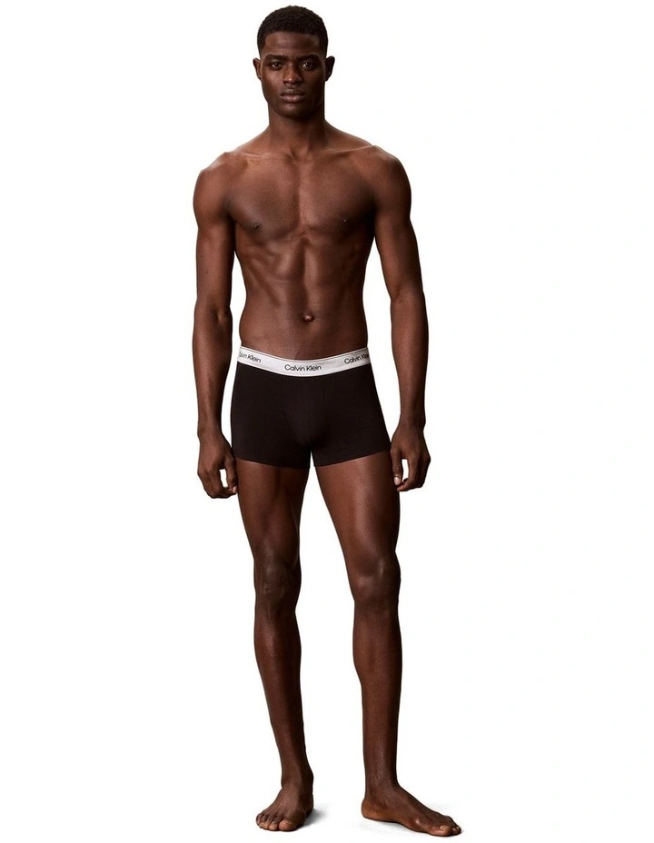 Limited Edition Icon Cotton Shine Trunks 3 Pack in Multi image 5