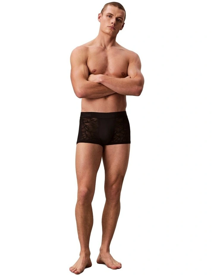 Sculpt Lace Low Rise Trunk in Black image 4