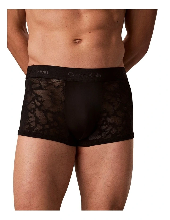 Sculpt Lace Low Rise Trunk in Black image 5